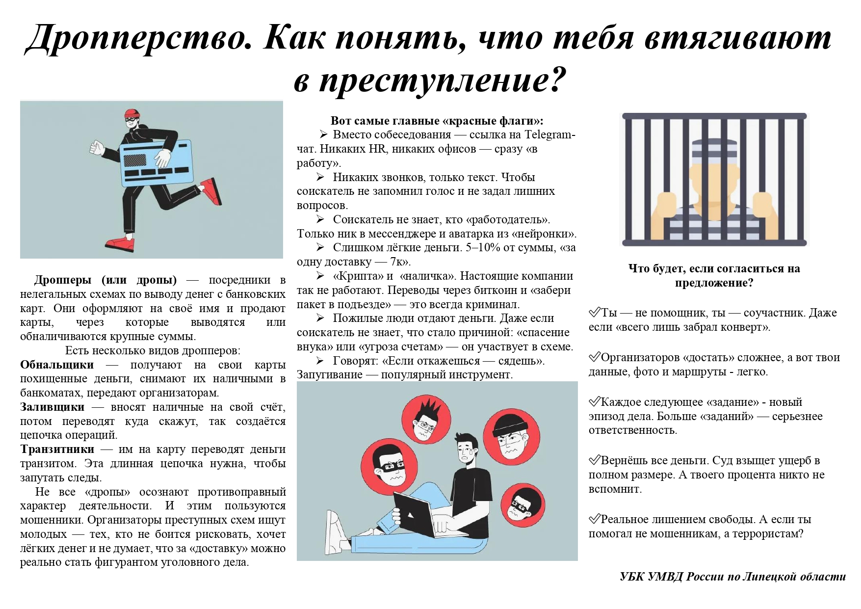 Памятки и буклеты для учащихся.